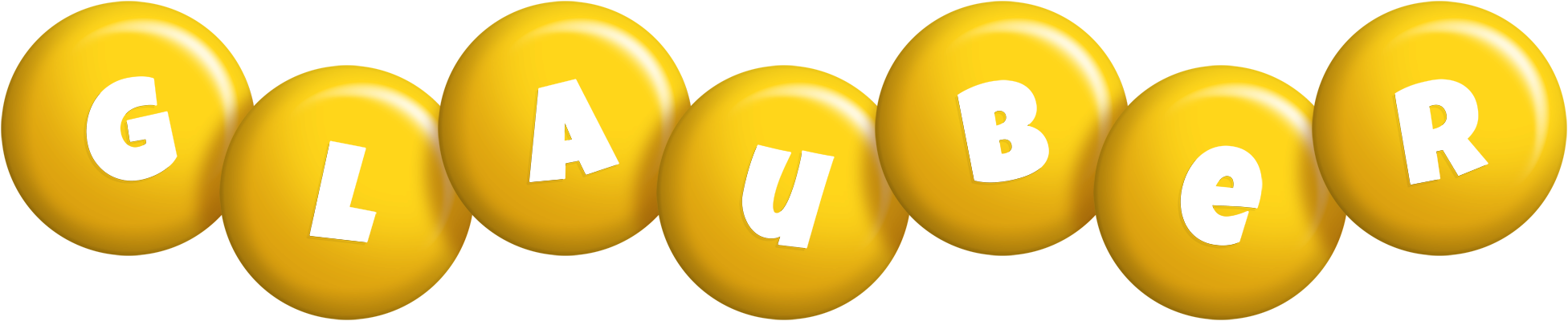 Glauber candy-yellow logo