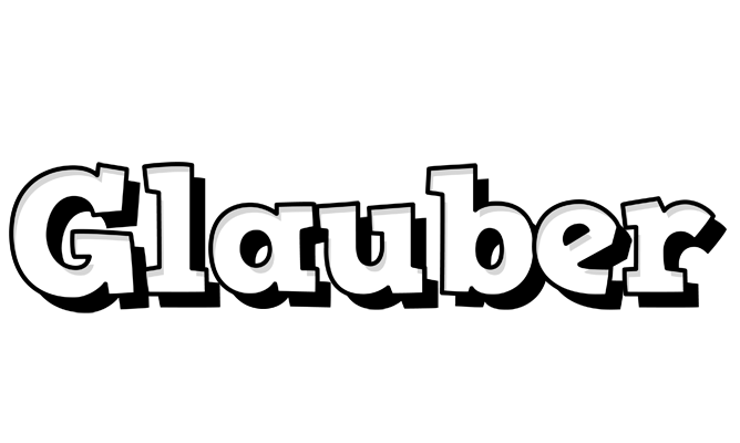 Glauber snowing logo