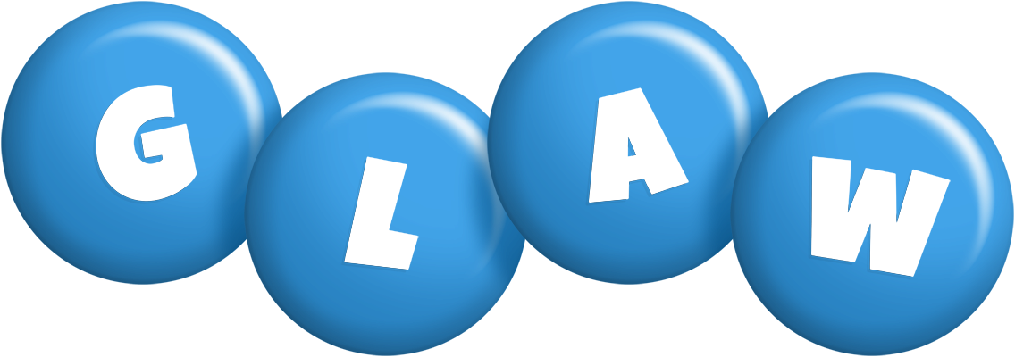 Glaw candy-blue logo