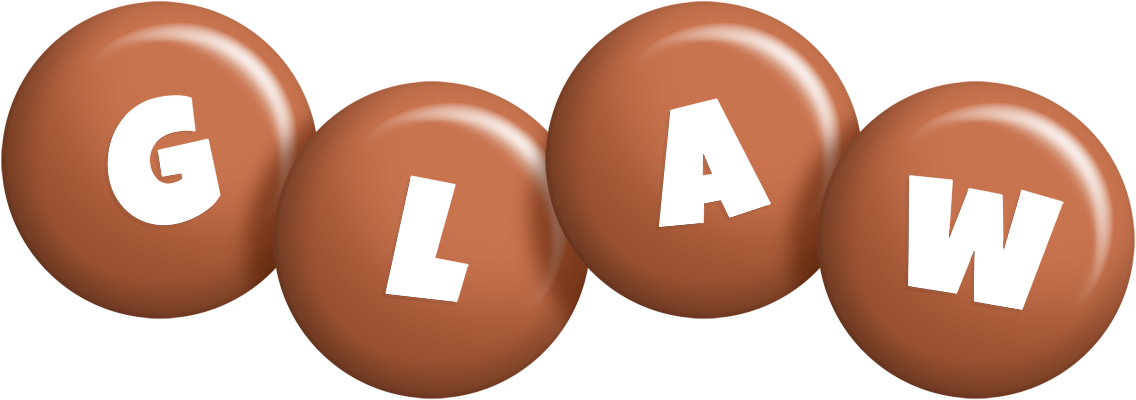 Glaw candy-brown logo