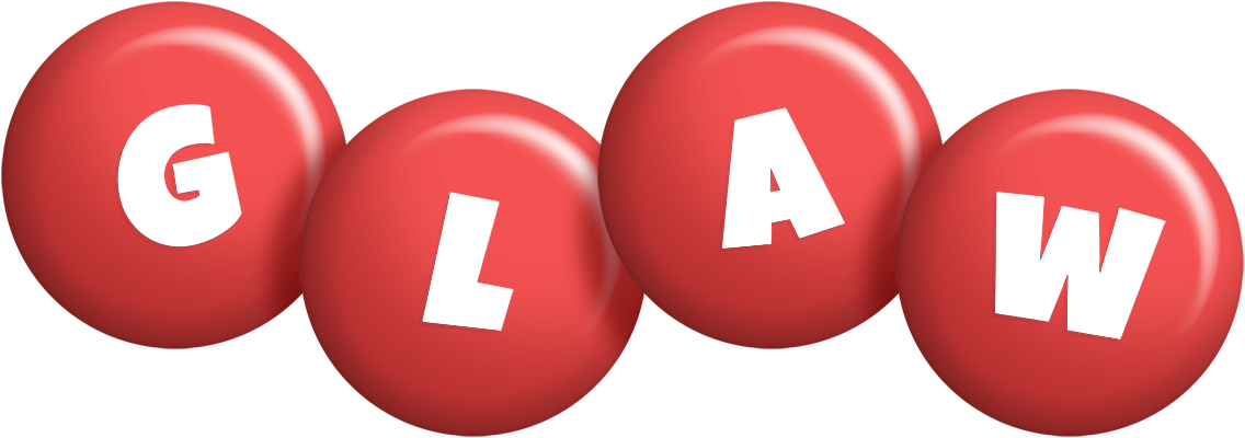 Glaw candy-red logo