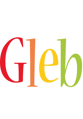 Gleb birthday logo