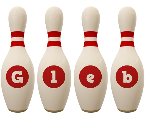 Gleb bowling-pin logo