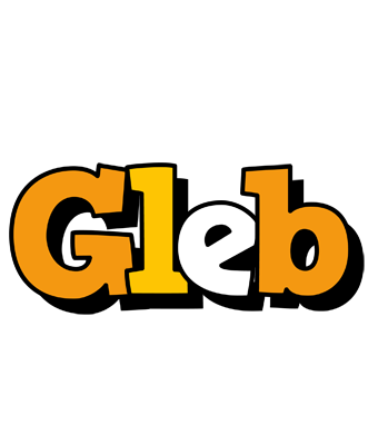Gleb cartoon logo