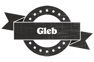 Gleb grunge logo