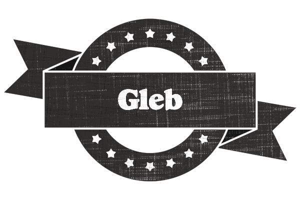 Gleb grunge logo
