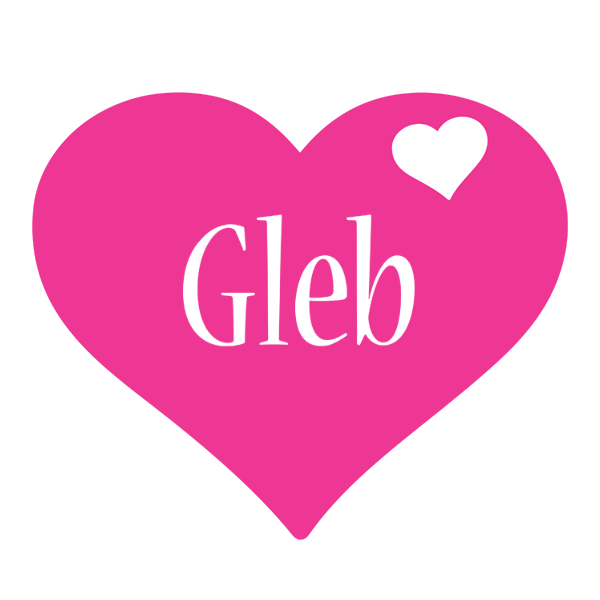 Gleb love-heart logo