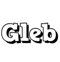 Gleb snowing logo