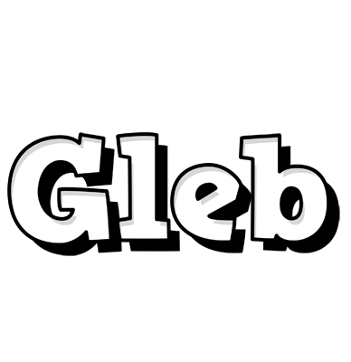 Gleb snowing logo