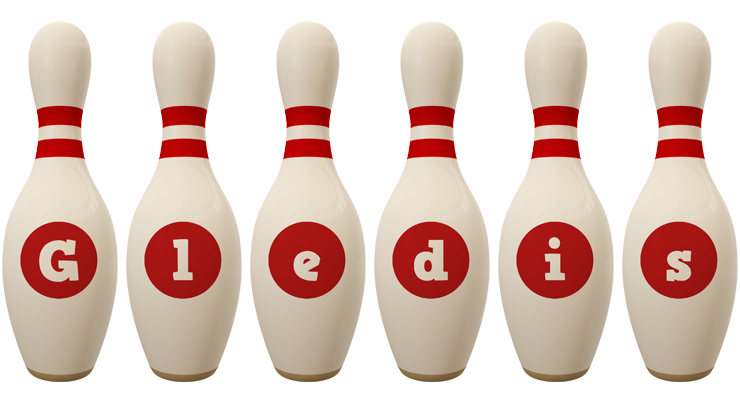 Gledis bowling-pin logo