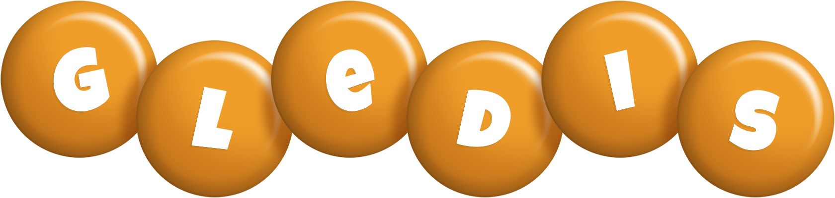 Gledis candy-orange logo