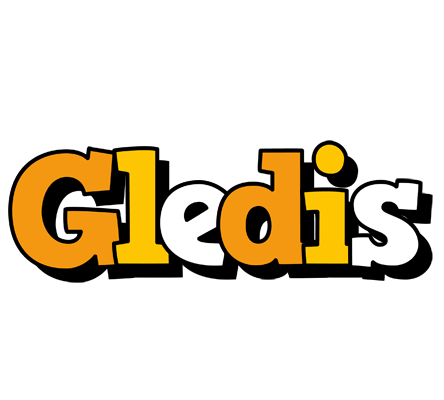 Gledis cartoon logo