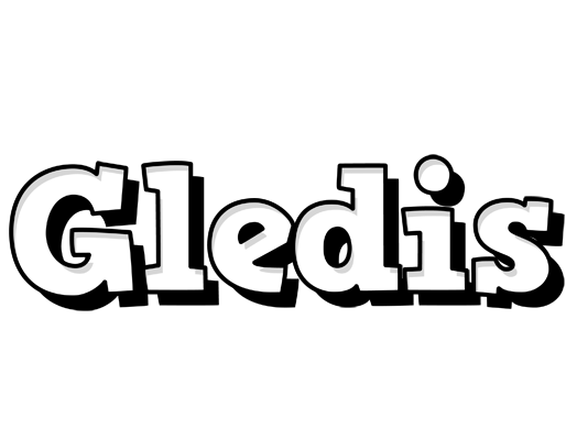 Gledis snowing logo