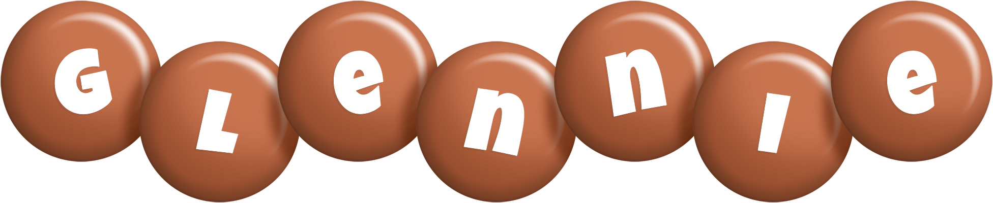 Glennie candy-brown logo