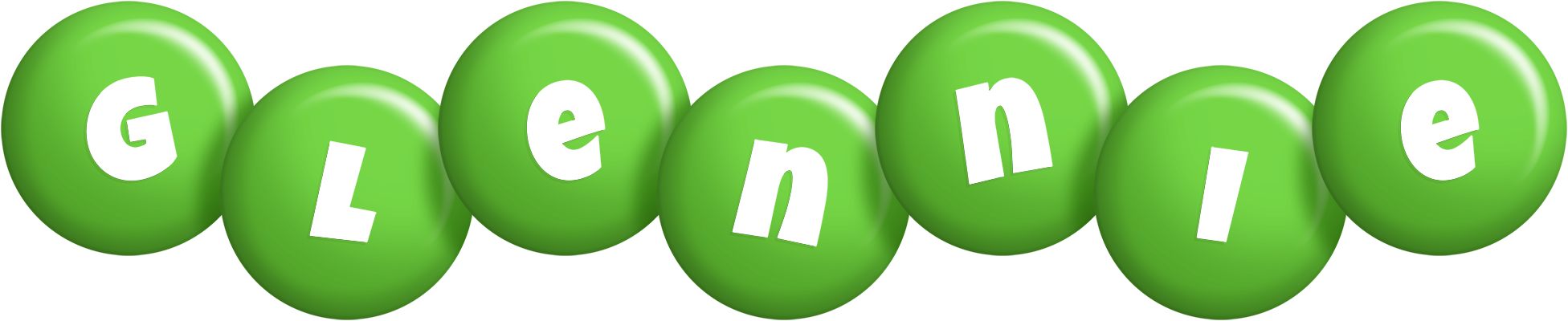Glennie candy-green logo