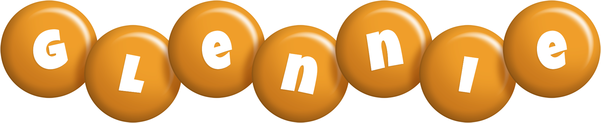 Glennie candy-orange logo