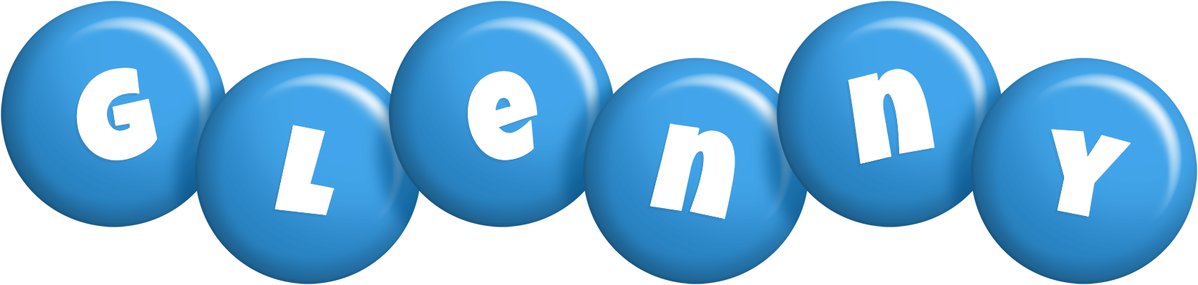 Glenny candy-blue logo