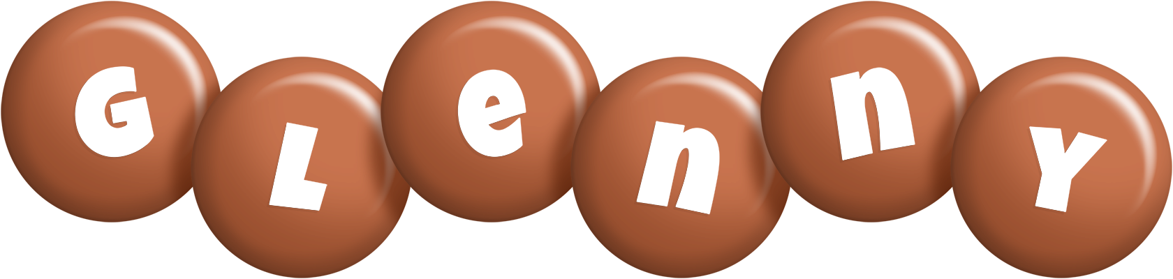 Glenny candy-brown logo