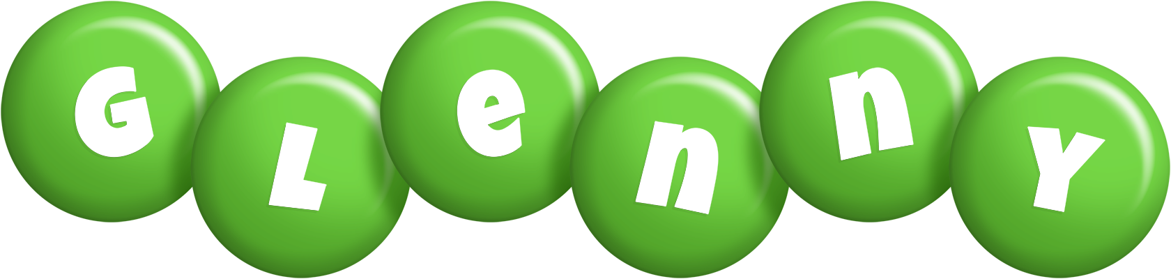 Glenny candy-green logo