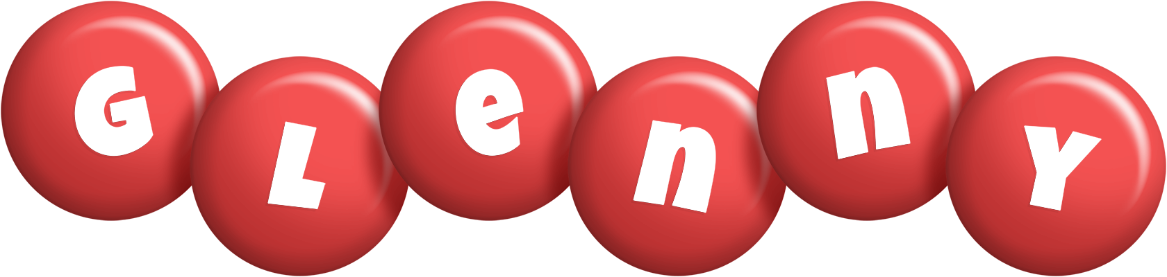 Glenny candy-red logo