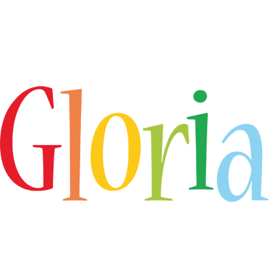 Gloria birthday logo