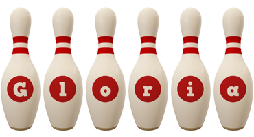 Gloria bowling-pin logo