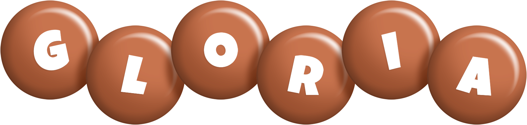 Gloria candy-brown logo