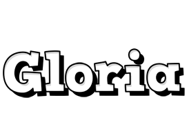 Gloria snowing logo