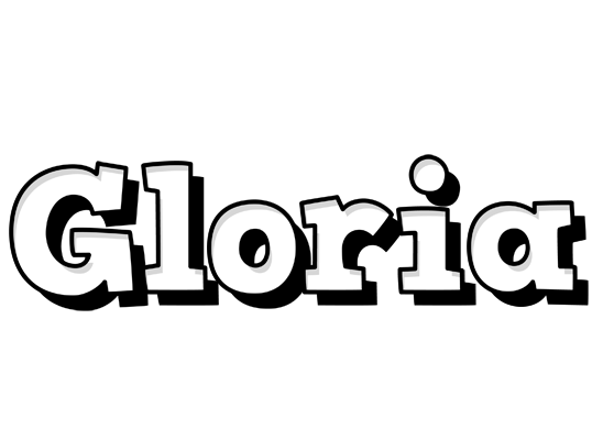 Gloria snowing logo