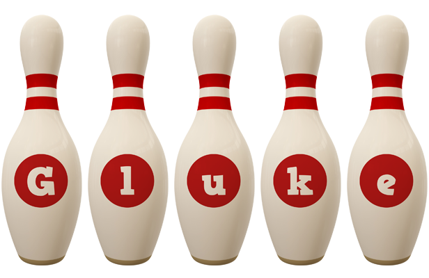 Gluke bowling-pin logo