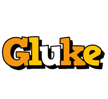 Gluke cartoon logo