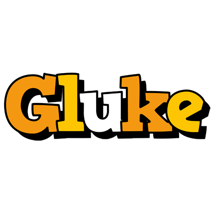 Gluke cartoon logo