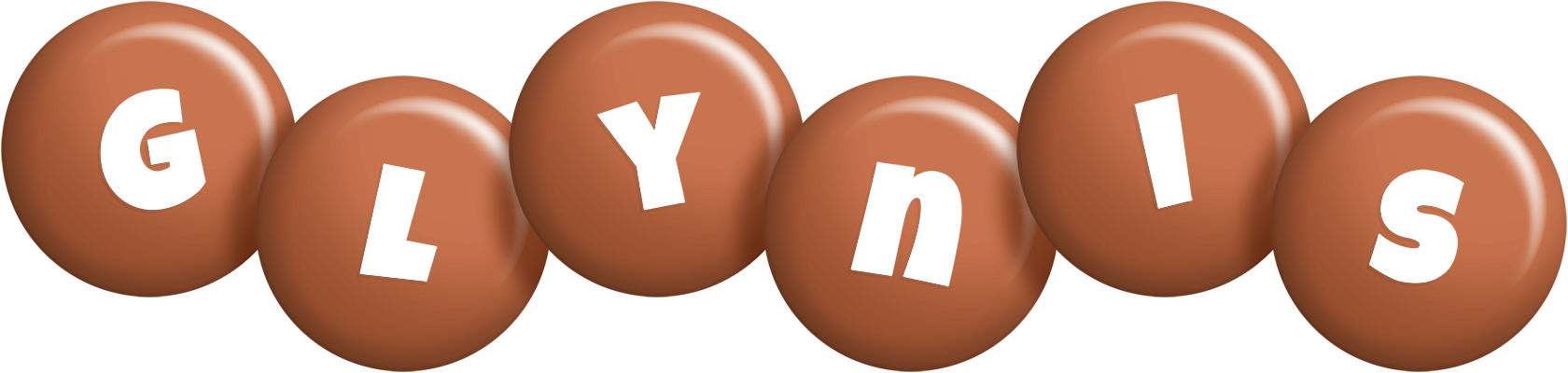 Glynis candy-brown logo