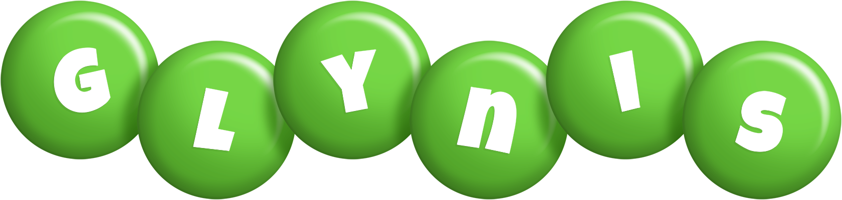 Glynis candy-green logo