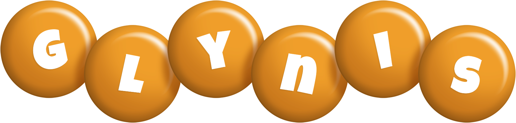 Glynis candy-orange logo