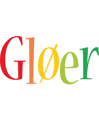 Gløer birthday logo