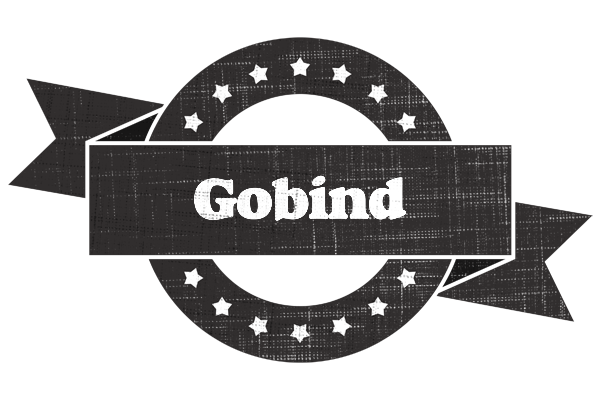 Gobind grunge logo