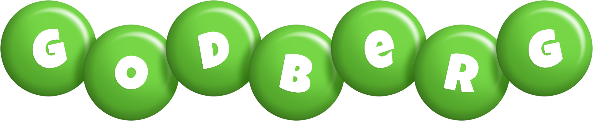 Godberg candy-green logo