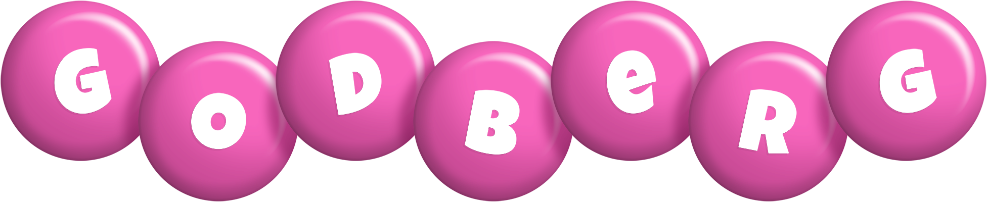 Godberg candy-pink logo