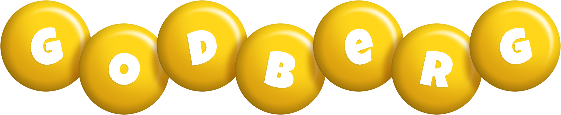 Godberg candy-yellow logo