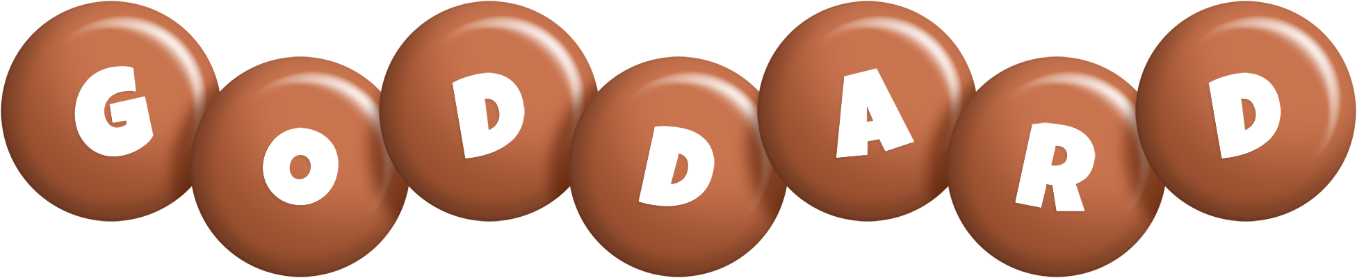 Goddard candy-brown logo