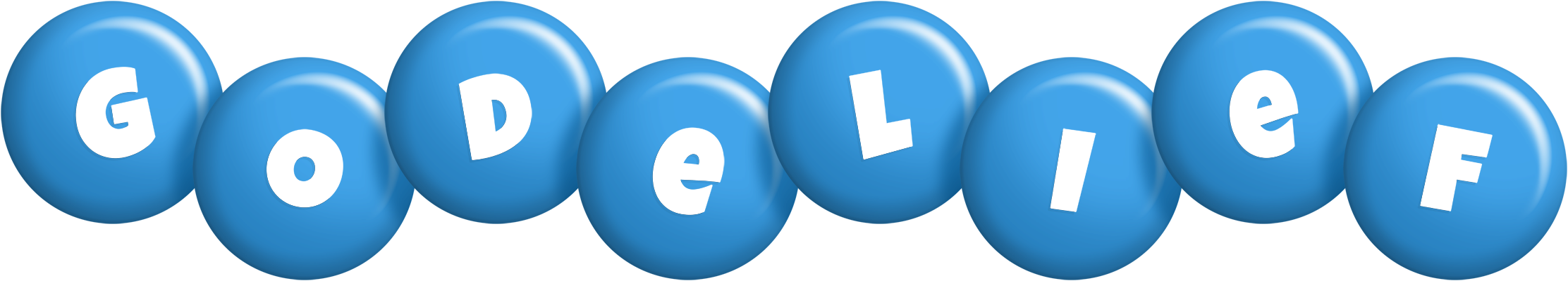 Godelief candy-blue logo