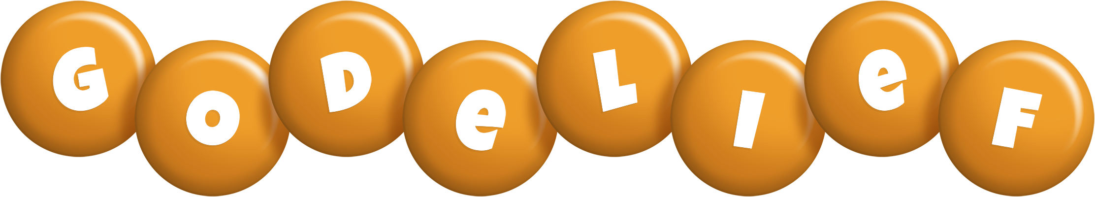 Godelief candy-orange logo