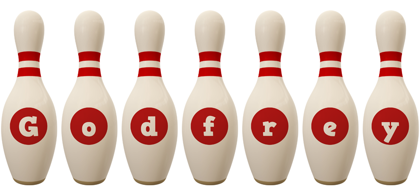 Godfrey bowling-pin logo