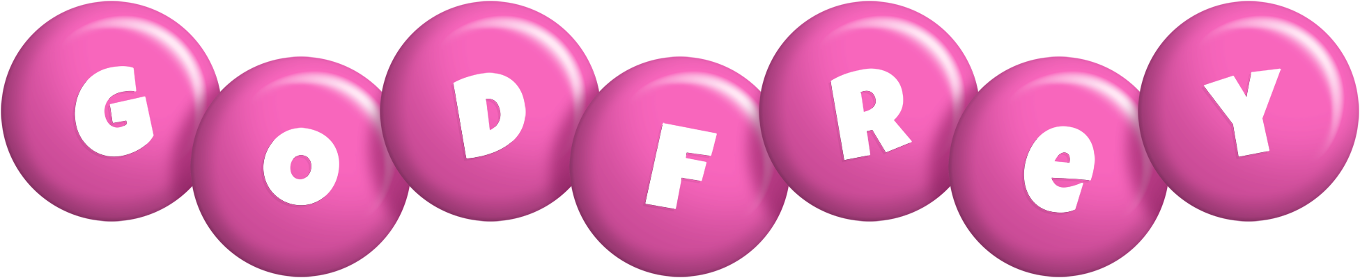 Godfrey candy-pink logo
