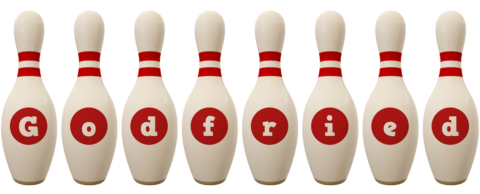 Godfried bowling-pin logo