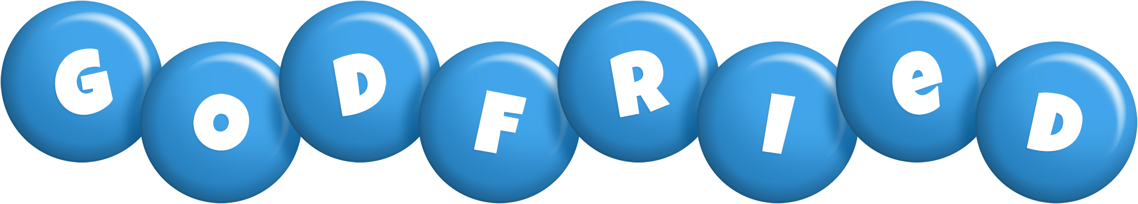 Godfried candy-blue logo