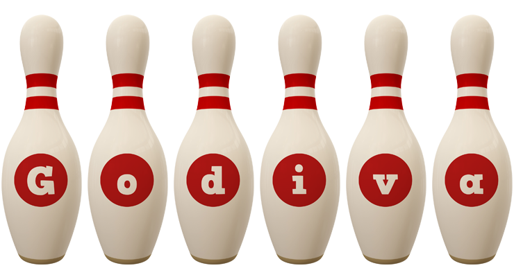 Godiva bowling-pin logo