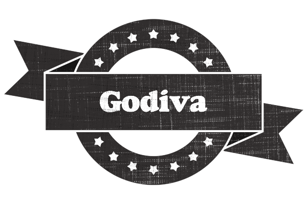 Godiva grunge logo