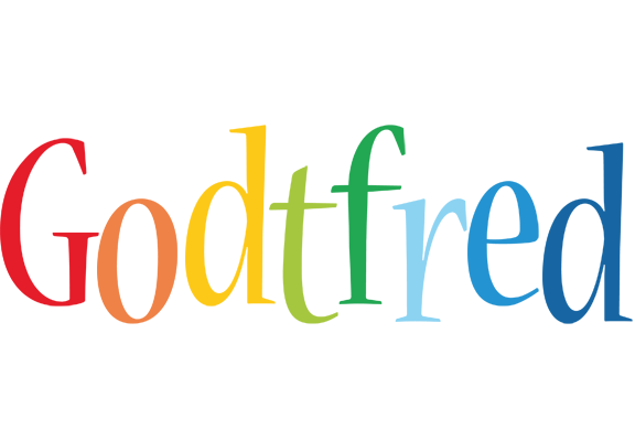 Godtfred birthday logo